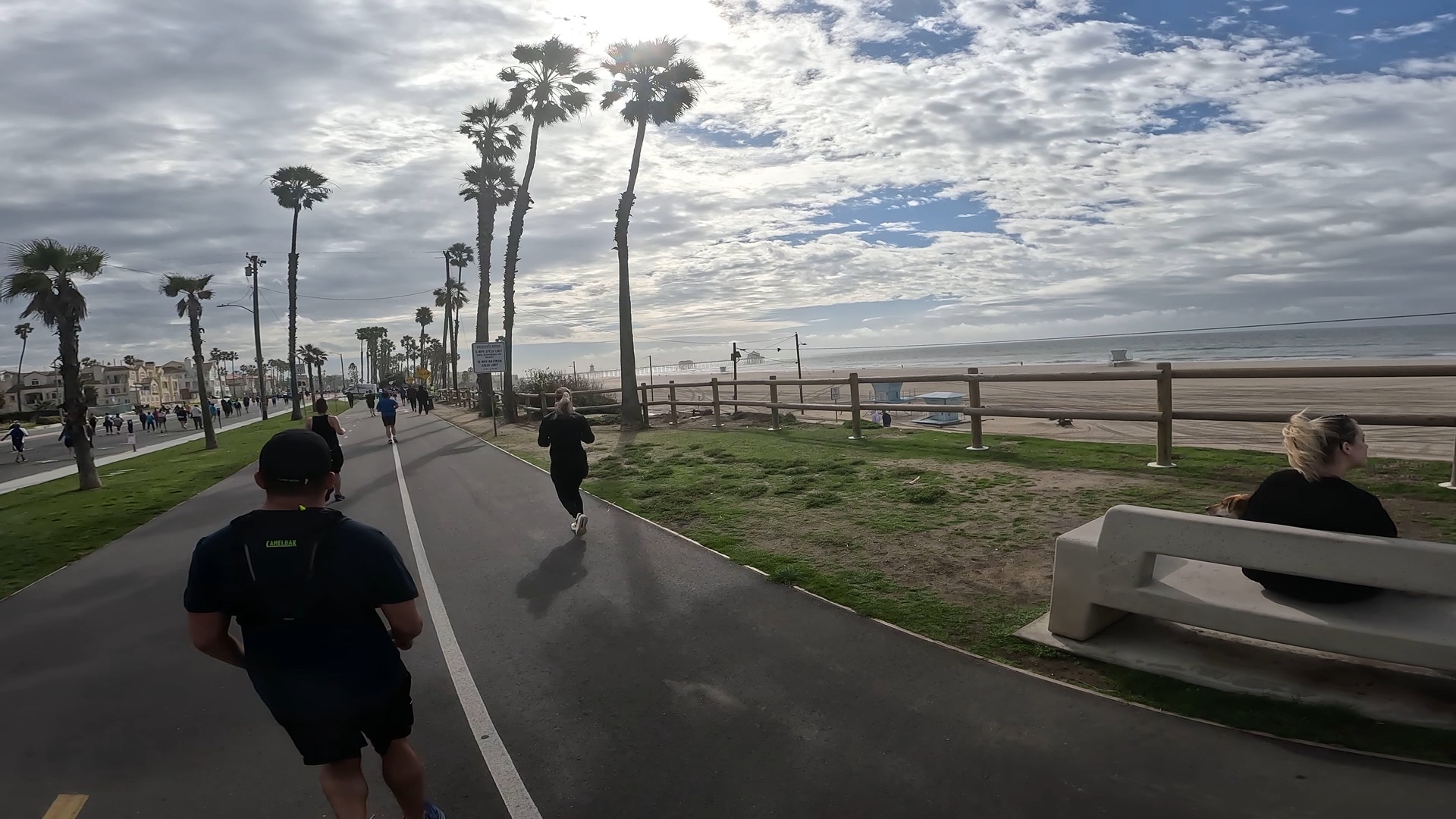 Final stretch nearing Mile 25 and downtown Huntington Beach. Shot with GoPro 11 Mini