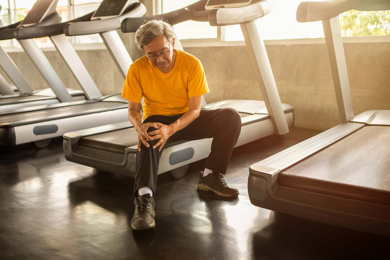 Joint pain from worn running shoes